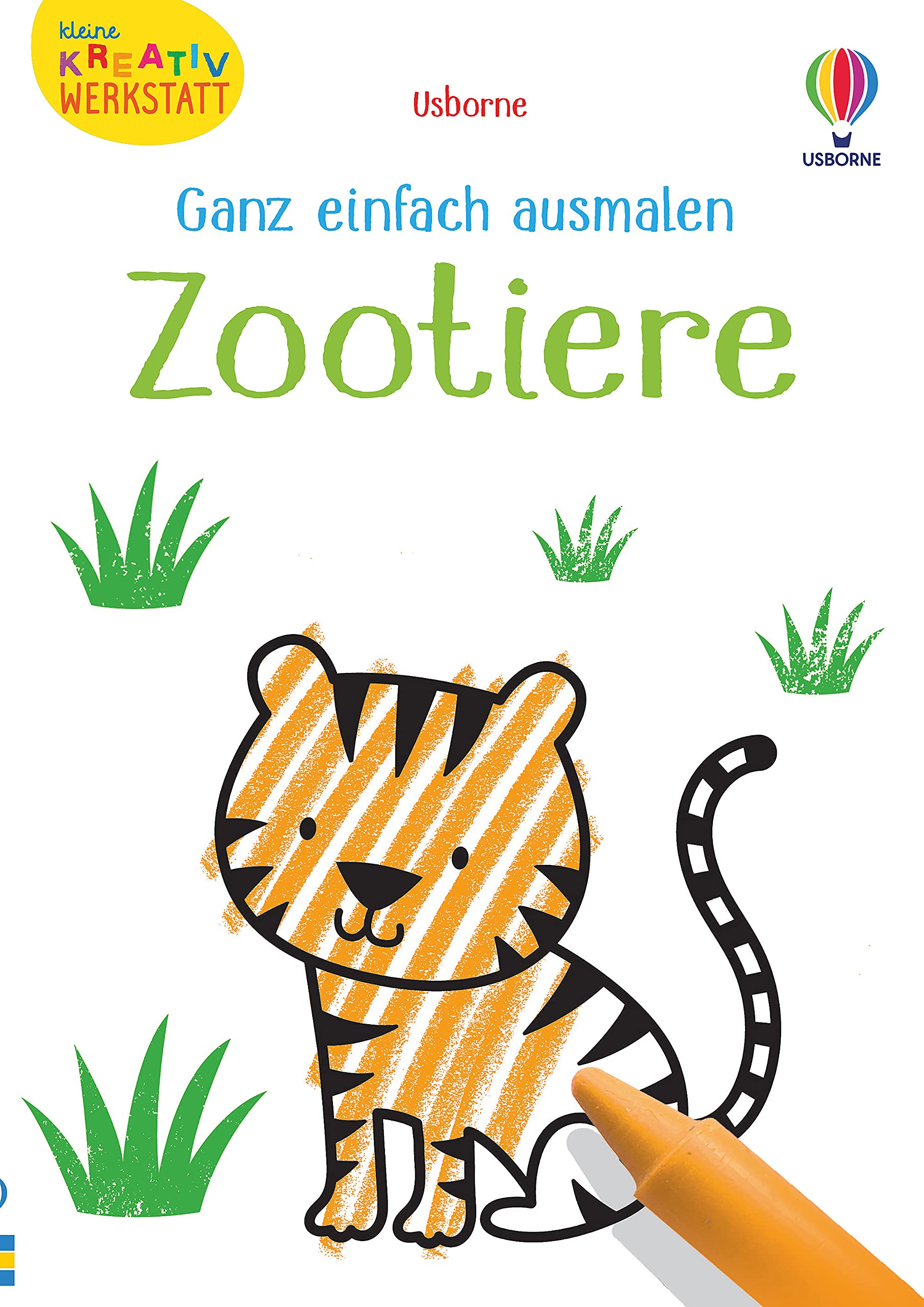 Kleine Kreativ-Werkstatt - Ganz einfach ausmalen: Zootiere (Kleine-Kreativ-Werkstatt-Reihe) Non-fiction