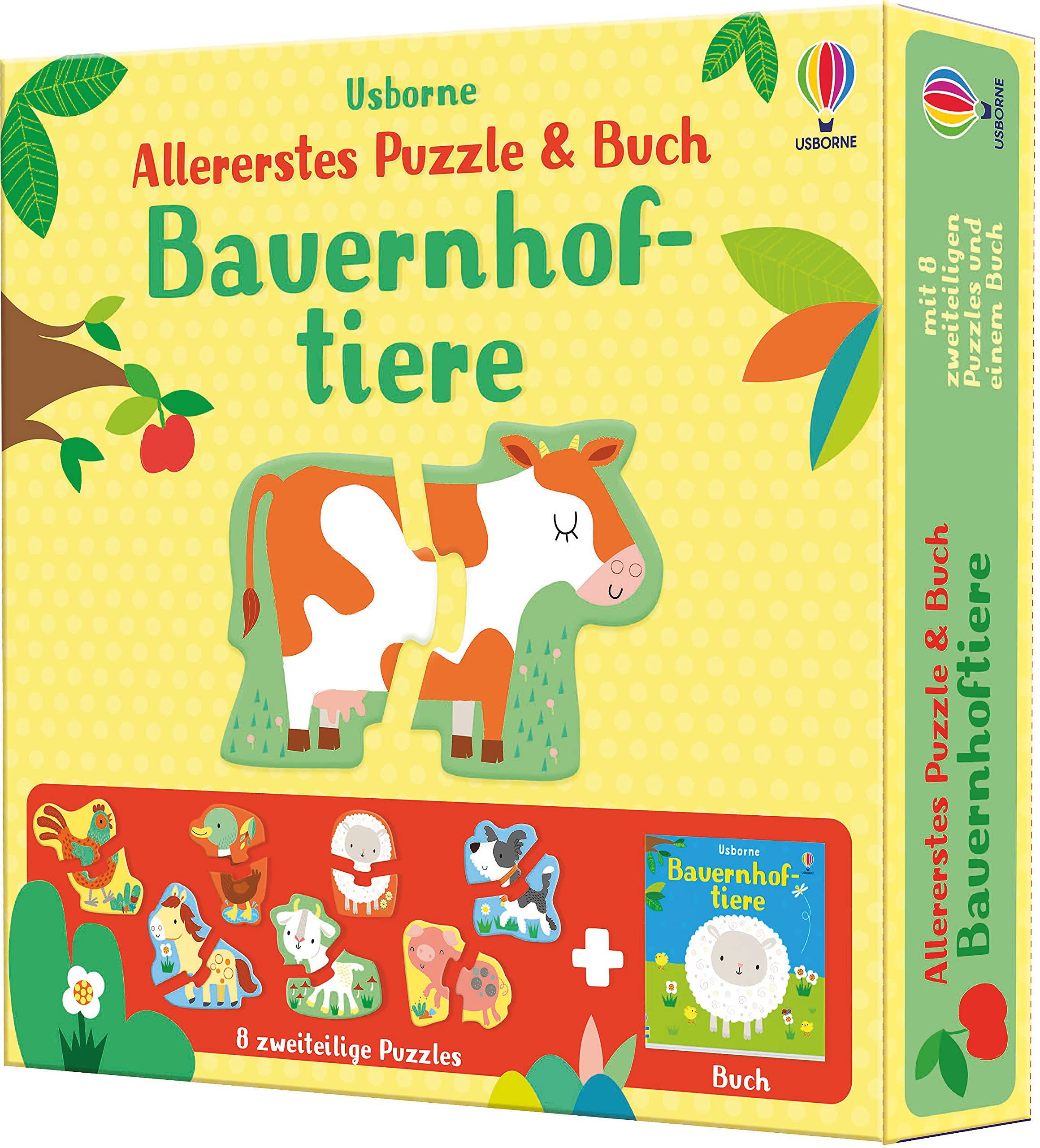 Allererstes Puzzle & Buch: Bauernhoftiere: acht 2-teilige Puzzles plus Bilderbuch (Allererstes-Puzzle-und-Buch-Reihe) Tiptoi & Games