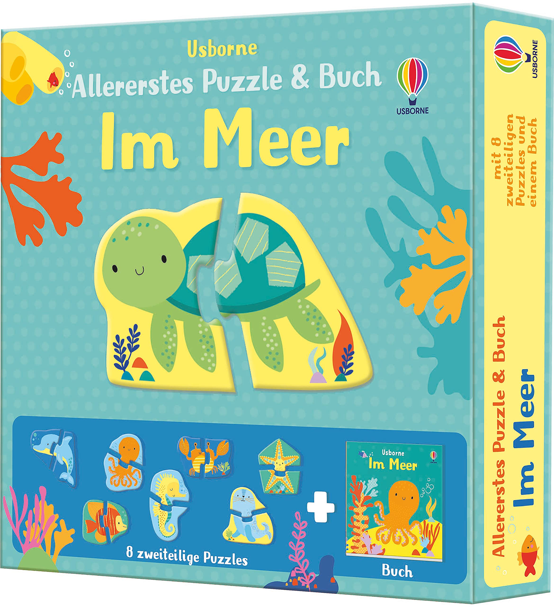 Allererstes Puzzle & Buch: Im Meer: acht 2-teilige Puzzles plus Bilderbuch (Allererstes-Puzzle-und-Buch-Reihe) Non-fiction