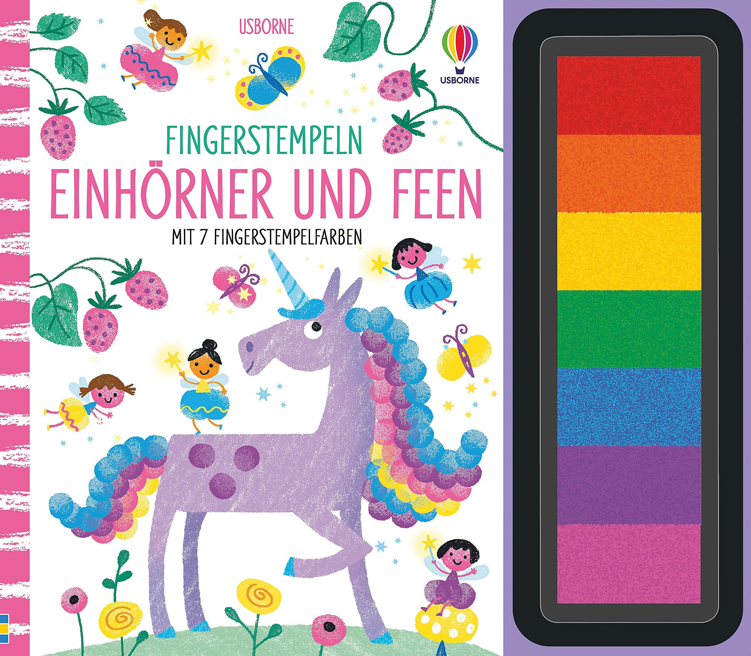 Fingerstempeln: Einhörner und Feen: Mit 7 Fingerstempelfarben (Fingerstempeln-Reihe) Non-fiction