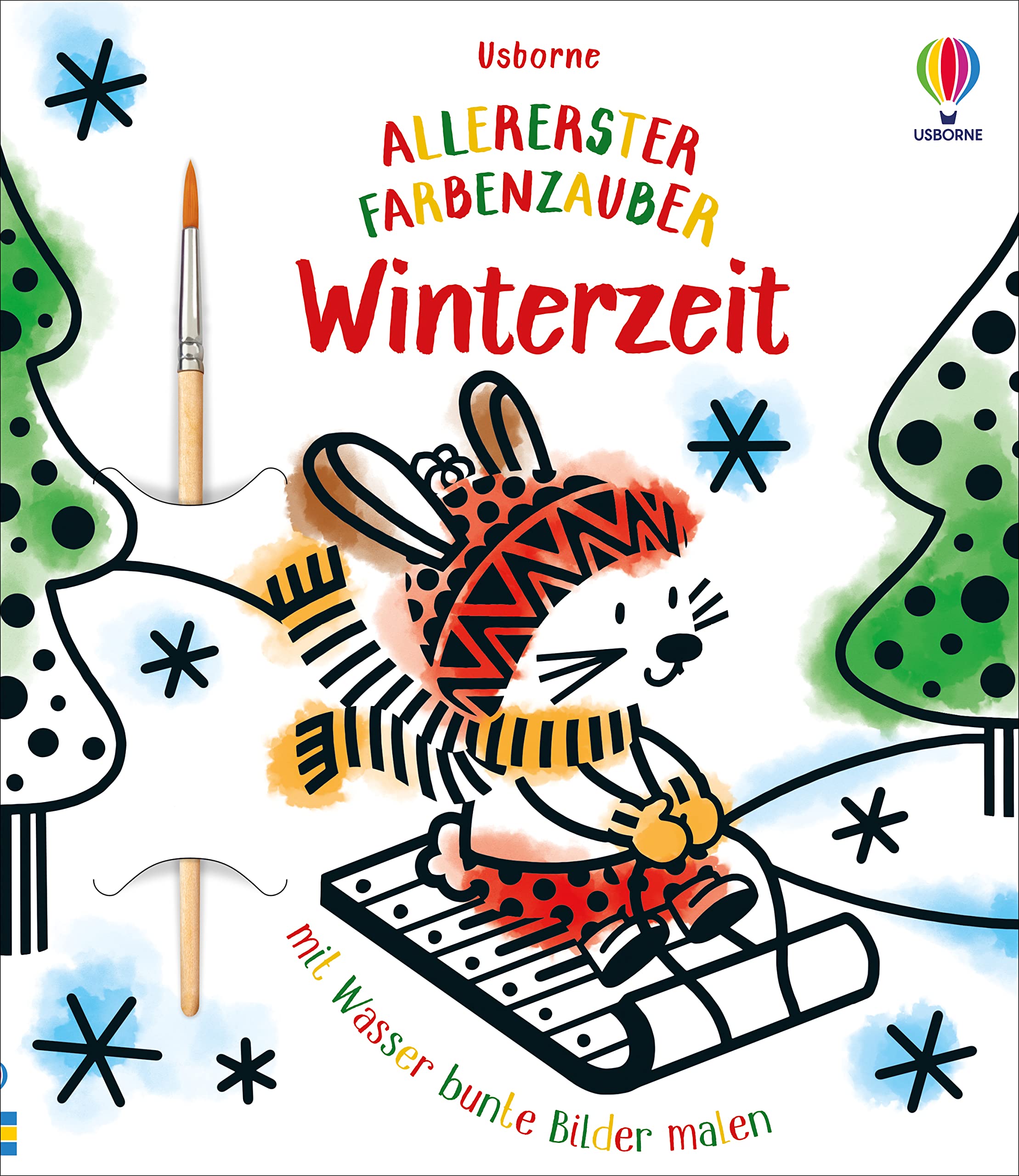 Allererster Farbenzauber: Winterzeit: mit Pinsel (Allererster-Farbenzauber-Reihe) Non-fiction