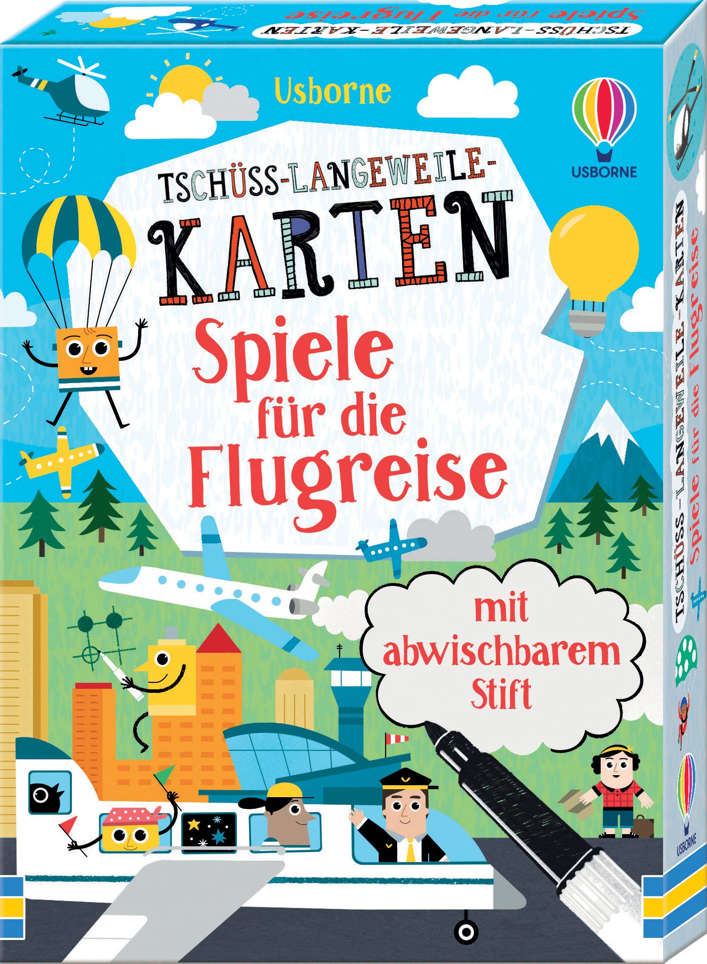 Tschüss-Langeweile-Karten: Spiele für die Flugreise: mit abwischbarem Stift (Tschüss-Langeweile-Reihe) Non-fiction