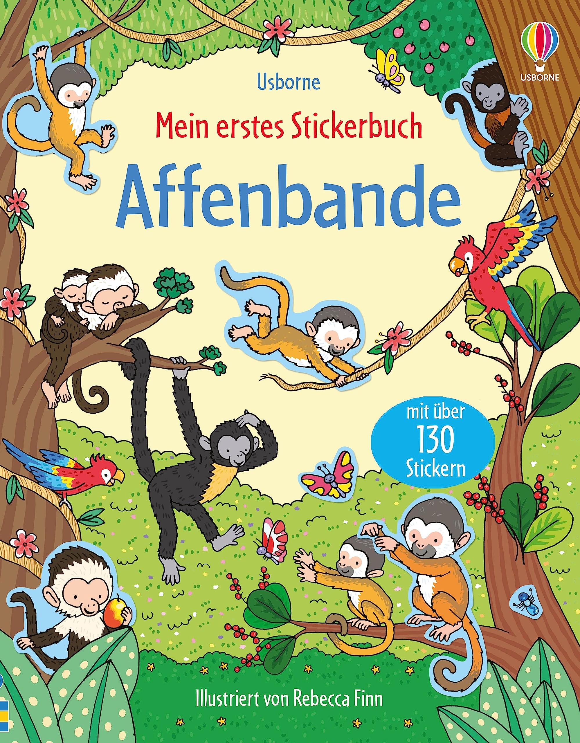Mein erstes Stickerbuch: Affenbande: mit über 130 Stickern – Stickerheft ab 3 Jahren (Meine ersten Stickerbücher) Non-fiction