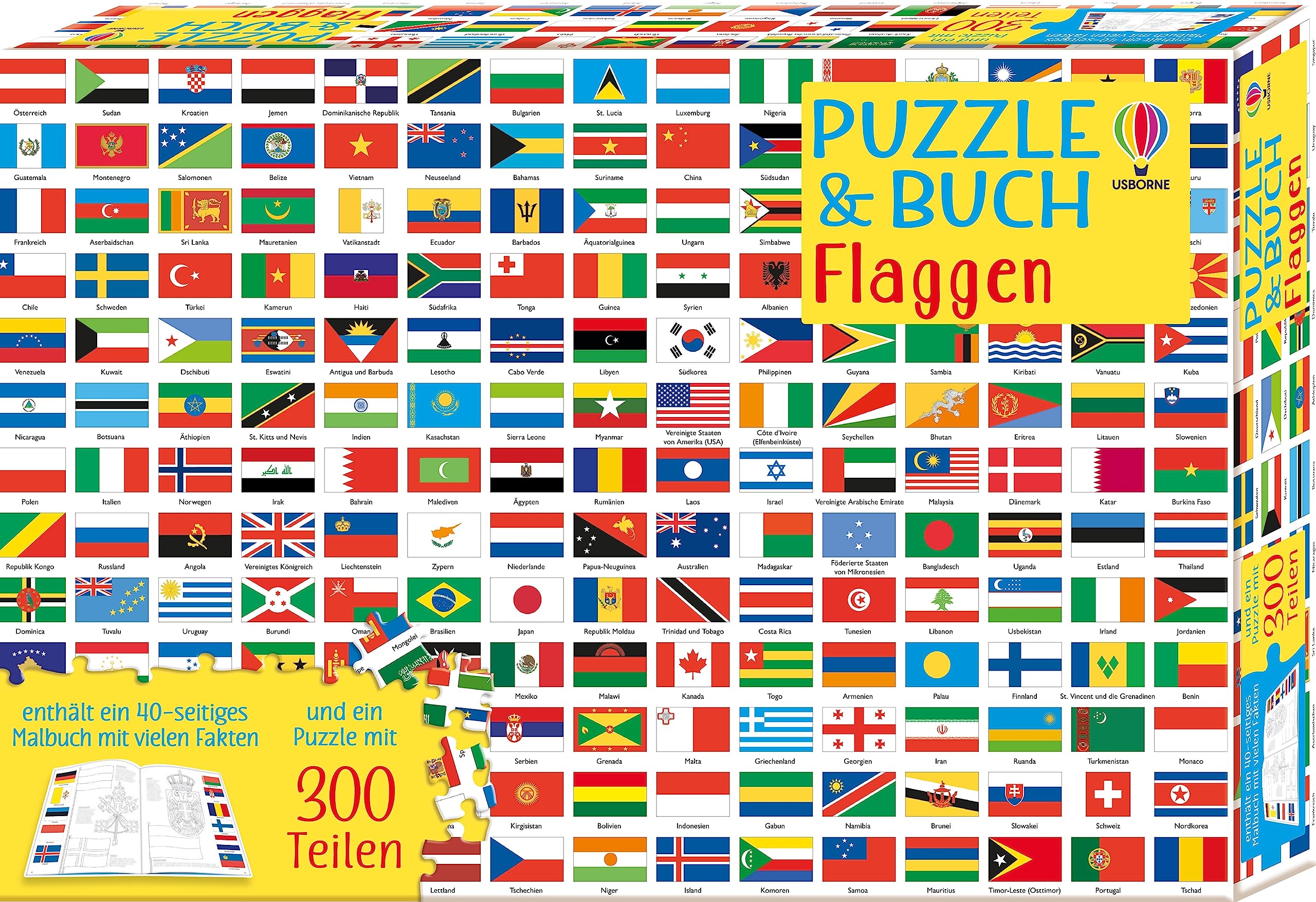 Puzzle & Buch: Flaggen: Set aus 300-teiligem Puzzle und Begleitbuch – ab 7 Jahren (Puzzle-und-Buch-Reihe) Non-fiction