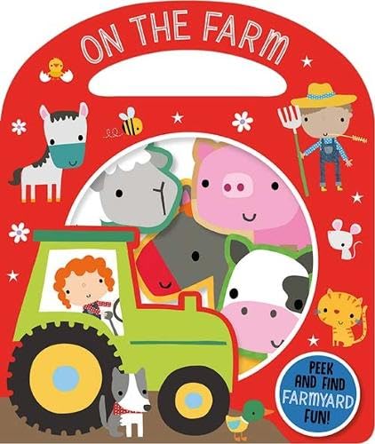 英文原版 Busy Windows On the Farm 手提袋造型纸板书 幼儿英语早教启蒙触摸书 book