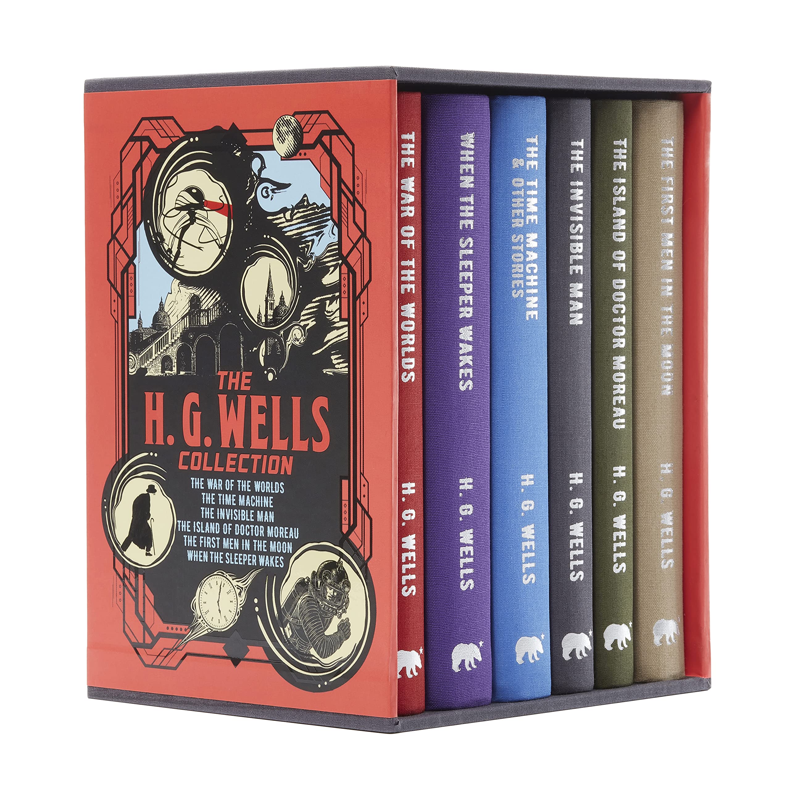 The H. G. Wells Collection: Deluxe 6-Book Hardback Boxed Set (Arcturus Collector's Classics) Essays & Short Stories