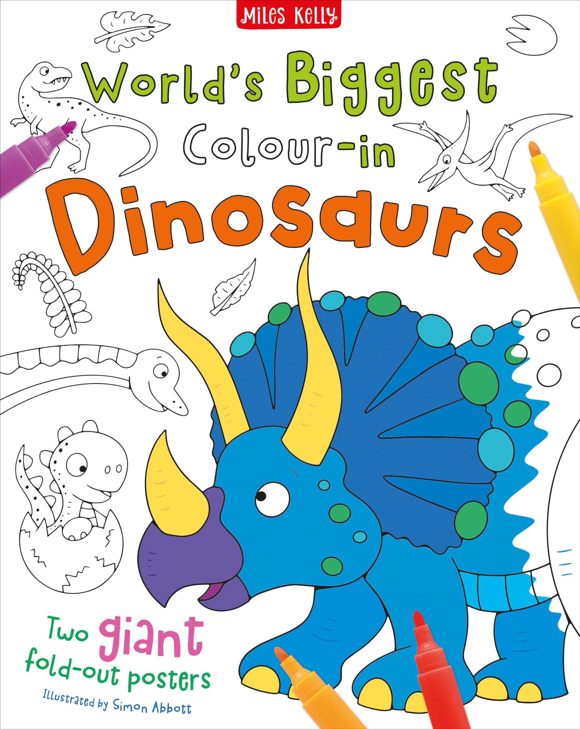World's Biggest Colour-in Dinosaurs (Giant Poster Packs) Tiptoi & Games