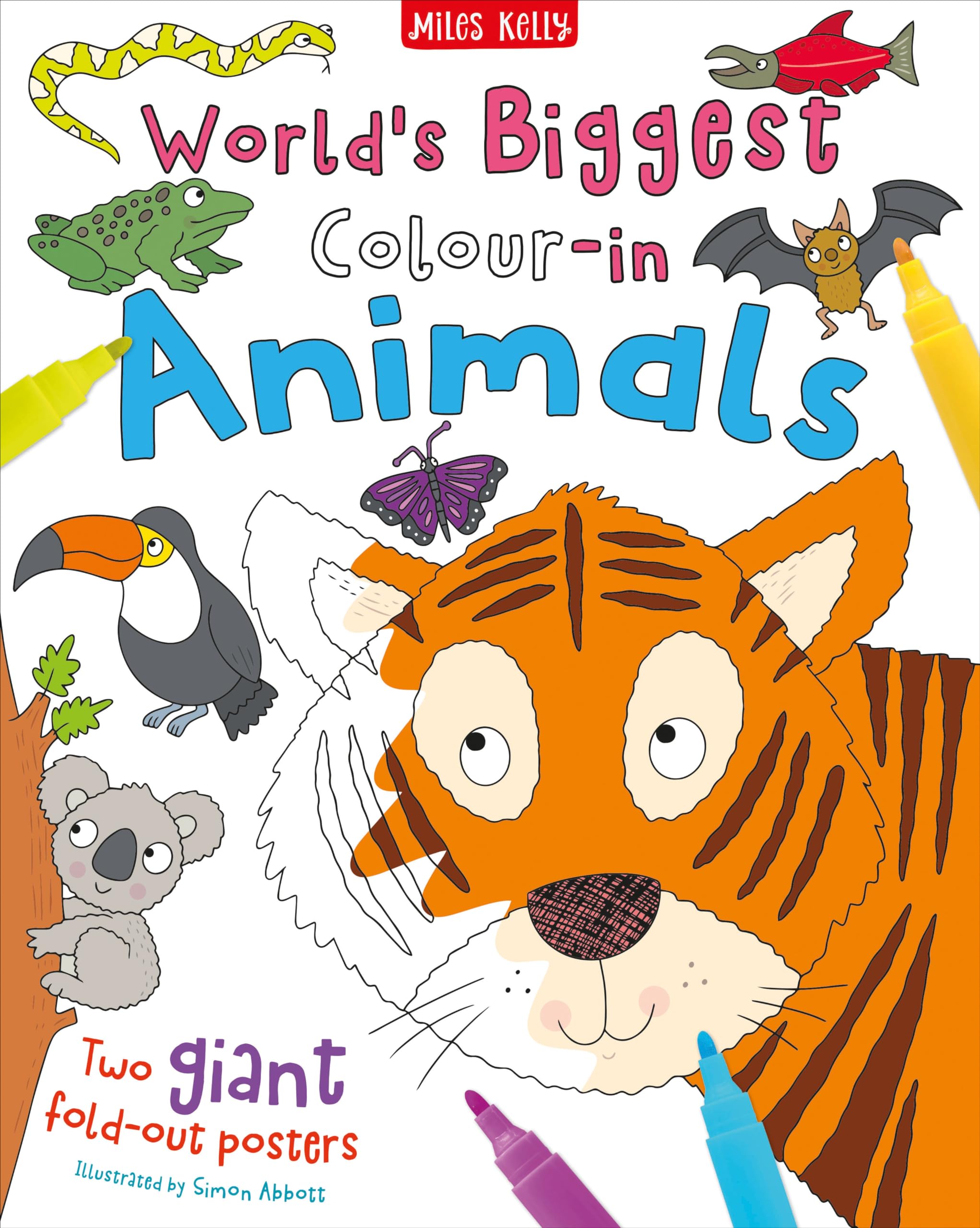 World’s Biggest Colour-in Animals Books