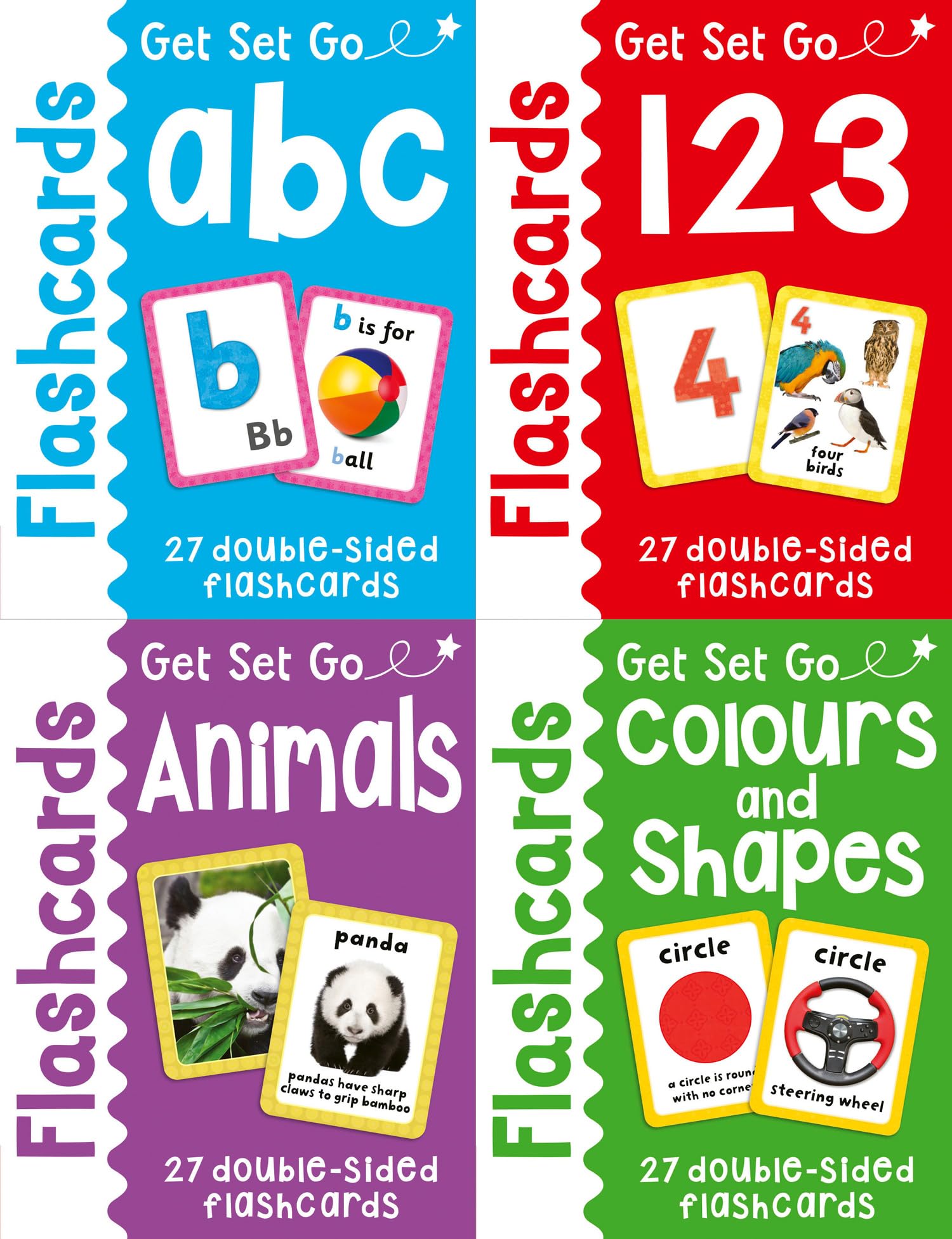 Flashcards Tray: A great set of colourful early learning flashcards for children ages 3+ (Get Set Go) Non-fiction