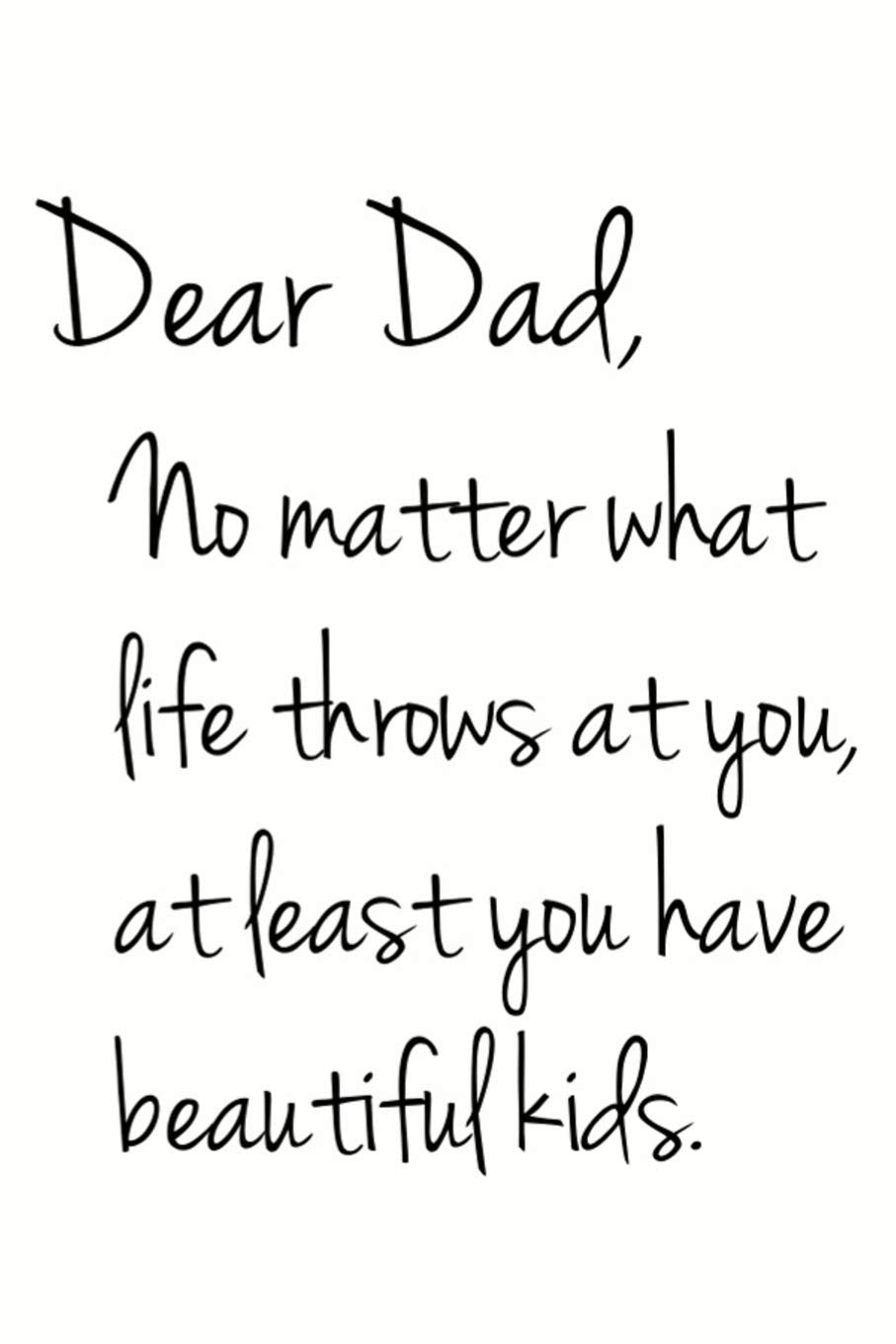 Dear Dad: Funny and Touching Notebook for Fathers (Family Journal Series) Parents & Children