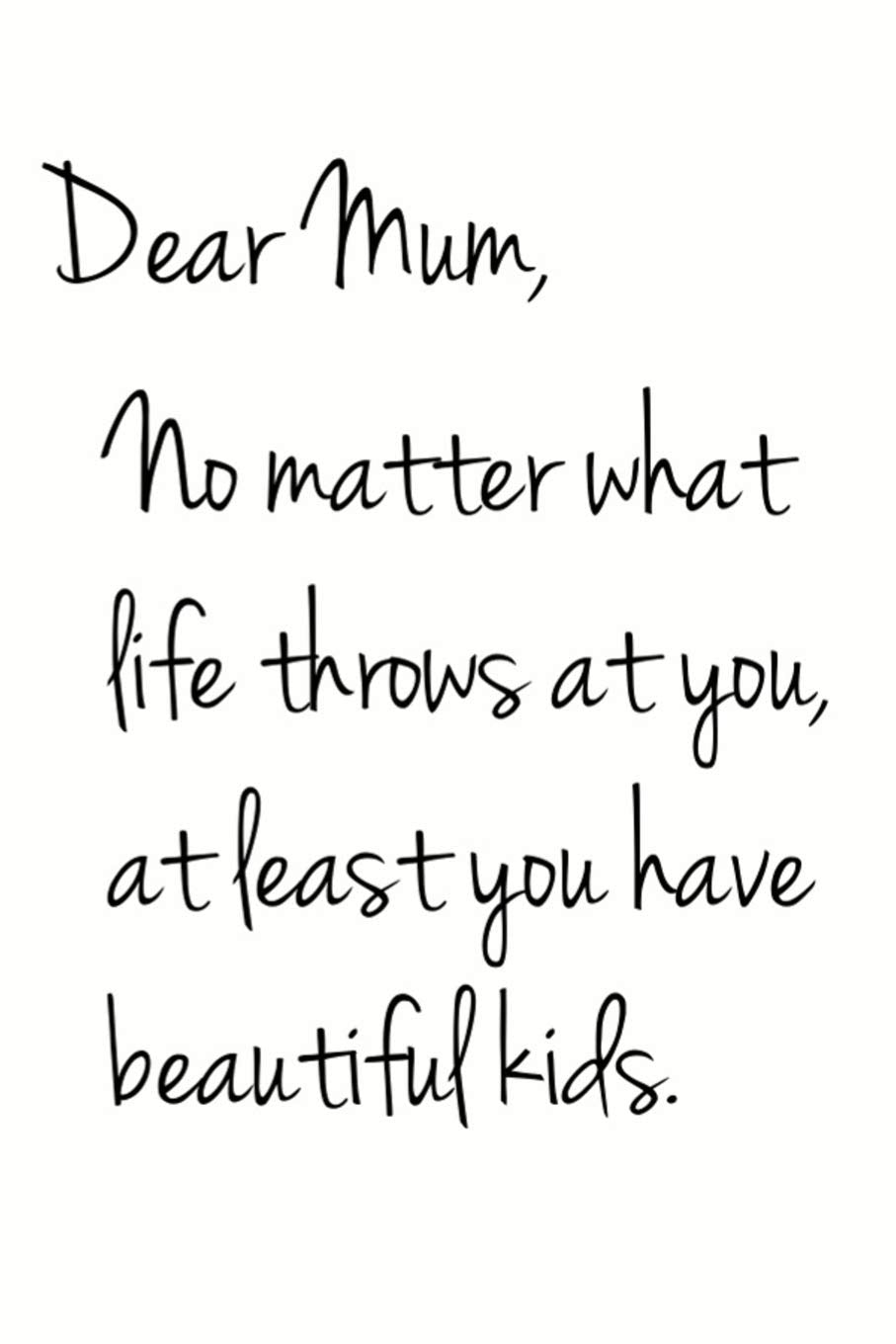 Dear Mum: Funny and Touching Notebook for a Special Mother (Family Journal Series) Parents & Children