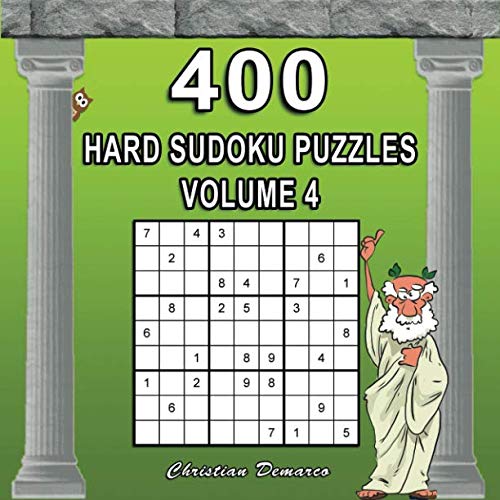 400 Hard Sudoku Puzzles Volume 4: Extra Large Book Layout - Only 4 Puzzles per Page Leisure & Fun