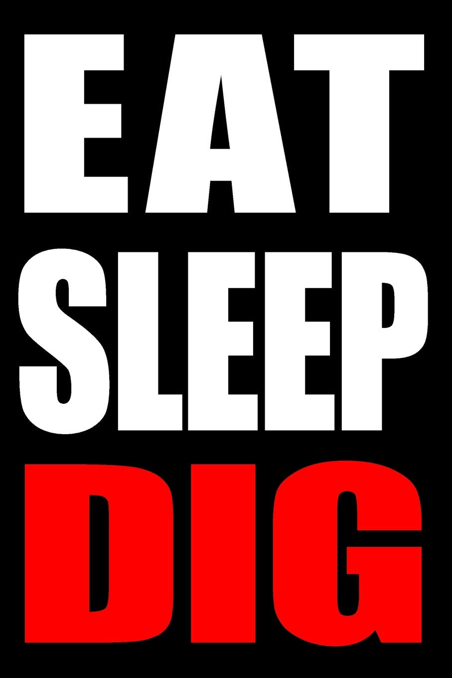 Eat Sleep Grave | Cool Notebook for a Gravedigger, College Ruled Journal: Medium Ruled Business, Finance & Career