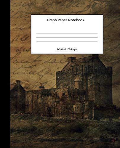 Graph Paper Notebook 5x5 Grid 100 Pages: Vintage Paper Mathematics
