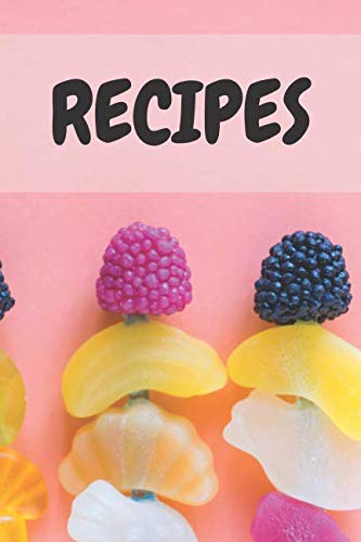 Recipes: Notebook for recipes/ Cooking notebook/Recipe Keeper(110 Pages, 6 x 9) Hobbies & Crafts