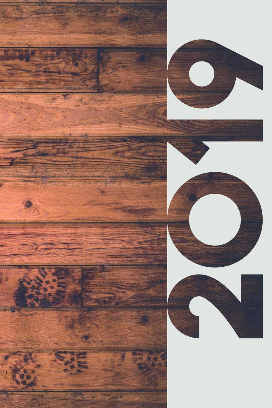 2019: Timber Flooring Vibrant Organizer Diary daily weekly and monthly calendar planner gift for Hipster Homesteader Architecture
