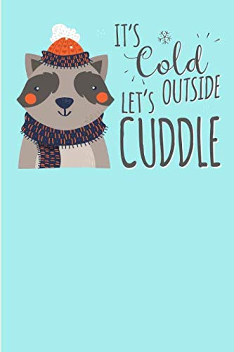 It’s Cold Outside, Let’s Cuddle: Cute Raccoon Cover - Winter Gift Journal Books