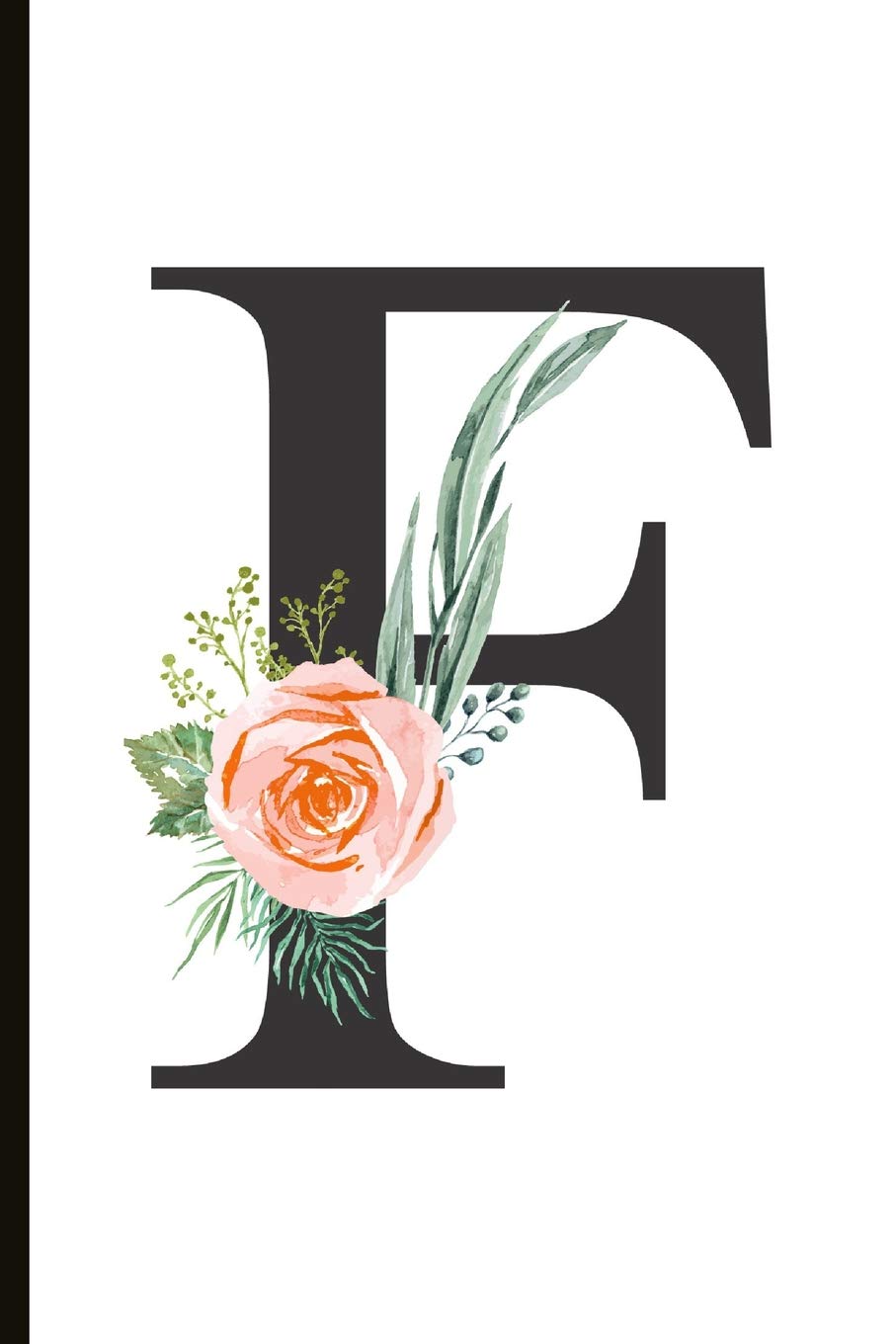 F: Monogrammed B Personalized Gift Lined Journal with Letter F, 6 x 9 Business, Finance & Career