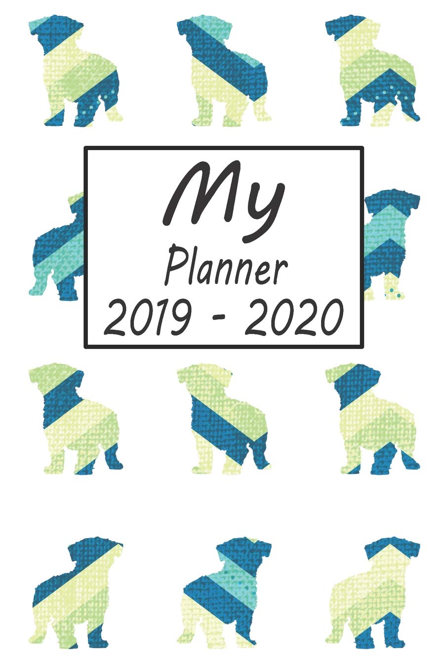 My Planner 2019 - 2020: Maltese Dog Blue Pattern Weekly Planner 2019 - 2020: 24 Month Agenda - Calendar, Organizer, Notes, Goals & To Do Lists Pets
