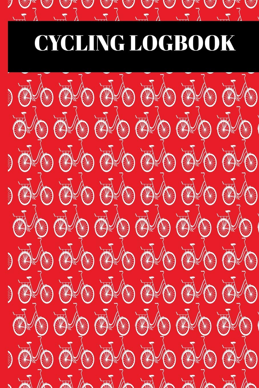 Cycling Logbook: Log All Your Ride Details Such As Distance Time And Weather With Red Bicycle Bike Cover Health, Nutrition & Fitness
