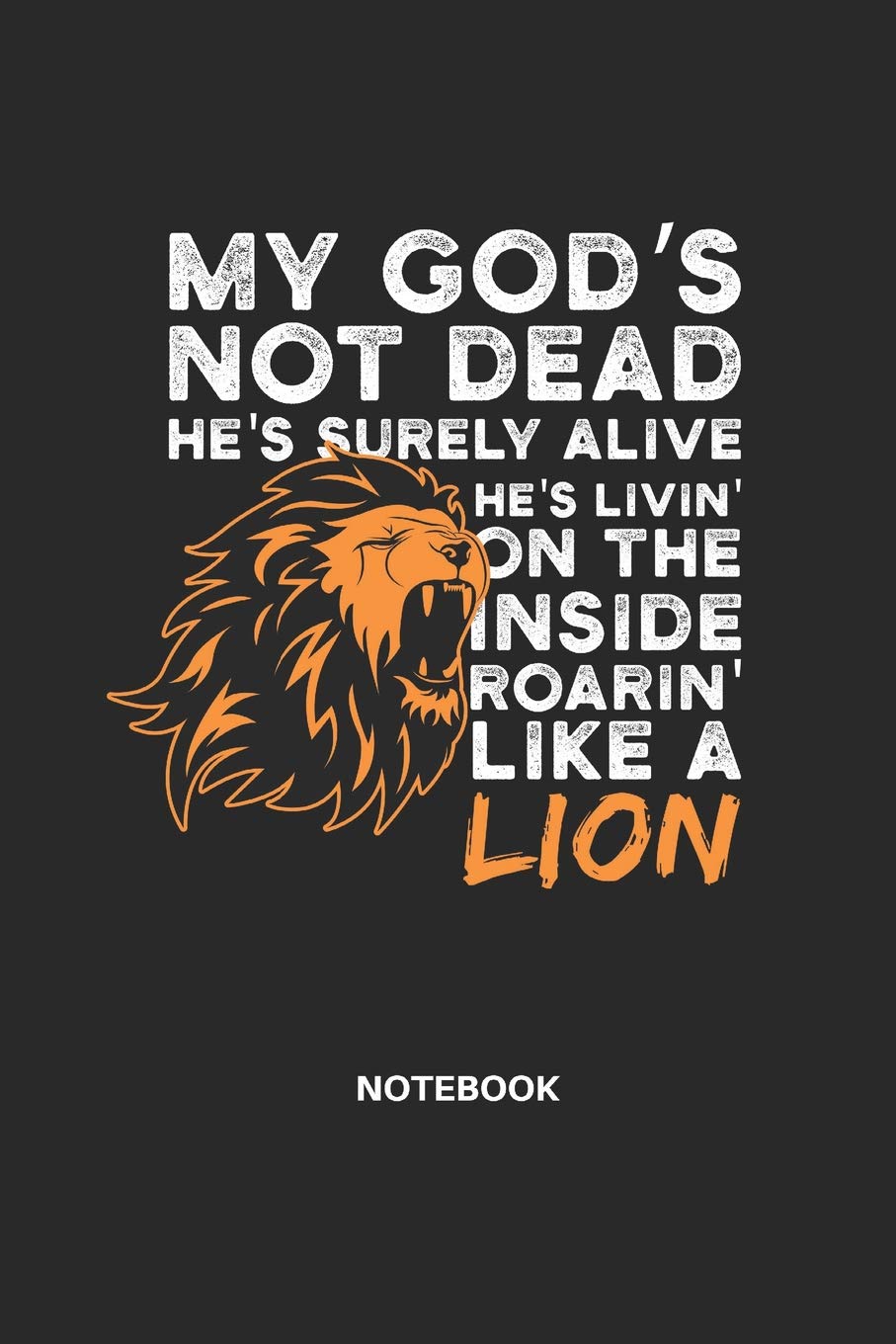 My God´s Not Dead He´s Surely Alive He´s Living On The Inside Roarin Like A Lion Notebook: Notebook for Christians and Priests. Bible Journal and prayer book . Novels & Short Stories