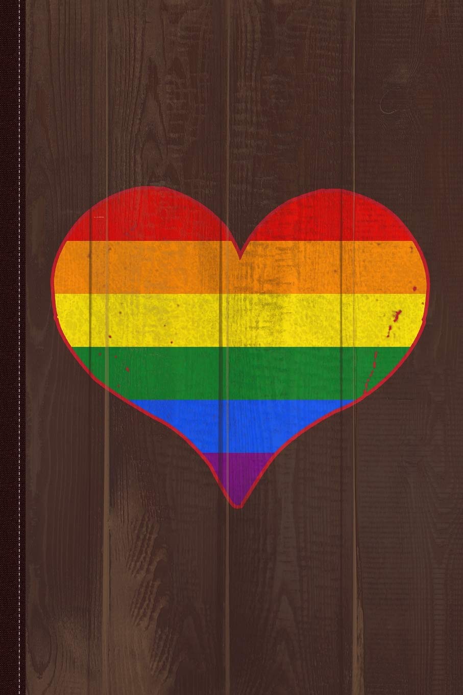 Gay Pride Love Heart Journal Notebook: Blank Lined Ruled For Writing 6x9 120 Pages Essays & Short Stories