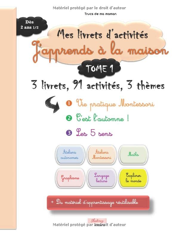 Livret d'activités "J'apprends à la maison", TOME 1, dès 2 ans 1/2 Tiptoi & Games