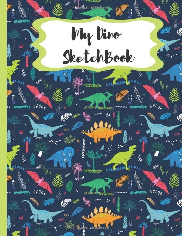 My Dino SketchBook: Large Size Notebook For Kids and Artists With Blank Paper To Drawing, Journaling, Doodling And Sketching (Sketchbook for Artists, Band 4) Architecture