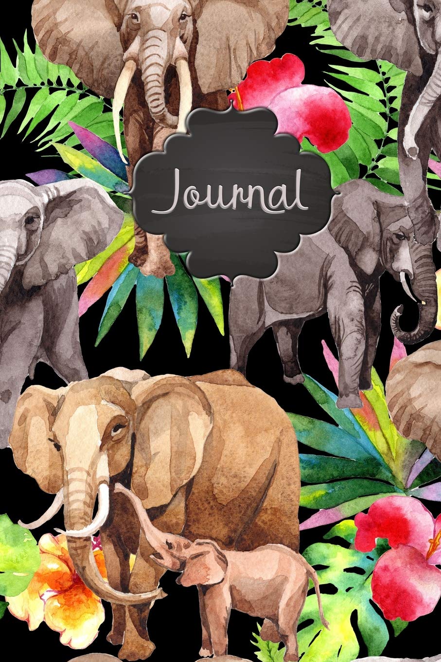 Journal Elephants Safari: Blank Lined Pages For Writing Daily Thoughts, Dreams, Inspirations Business, Finance & Career