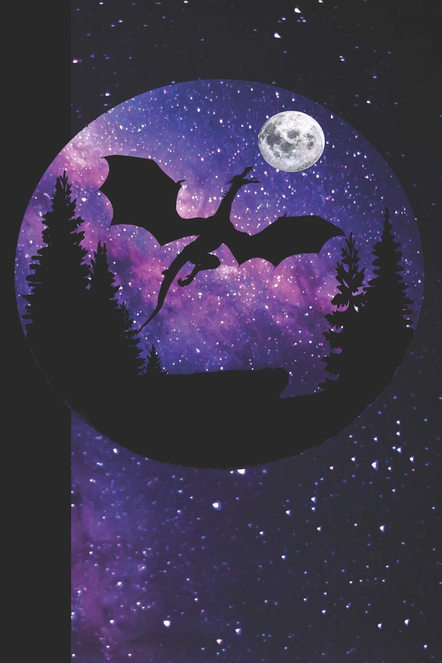 Flying Dragon Journal; Notebook, diary, blank composition book in purple, black, fuchsia and pinks.: Fantasy notebook for journaling, song writing, ... (Purple Galaxy with Full Moon, Band 1) Mathematics
