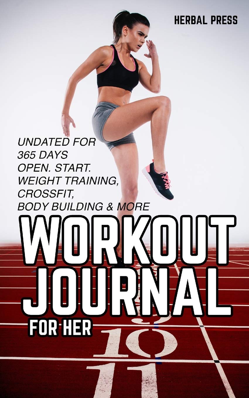 Workout Journal for her: Undated Exercise Log Book for 365 days of Weight Training, Crossfit, Bodybuilding & much more book