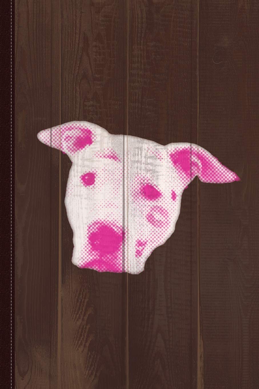 Pink Pitbull Head Journal Notebook: Blank Lined Ruled For Writing 6x9 110 Pages Essays & Short Stories