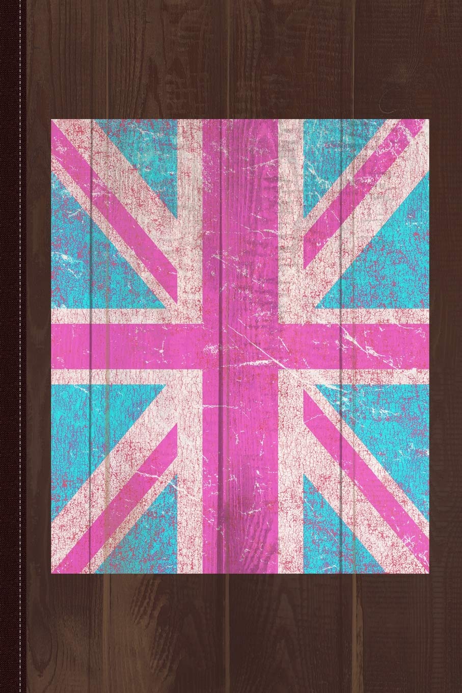 Pink Vintage Union Jack Flag Journal Notebook: Blank Lined Ruled For Writing 6x9 110 Pages Essays & Short Stories