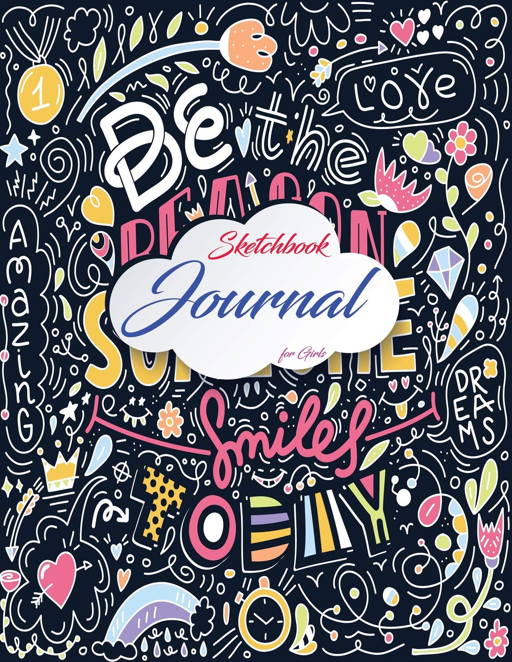 Sketchbook Journal for Girls: Blank Paper for Drawing White Sketchpad Doodle and Drawing Learning & Reference