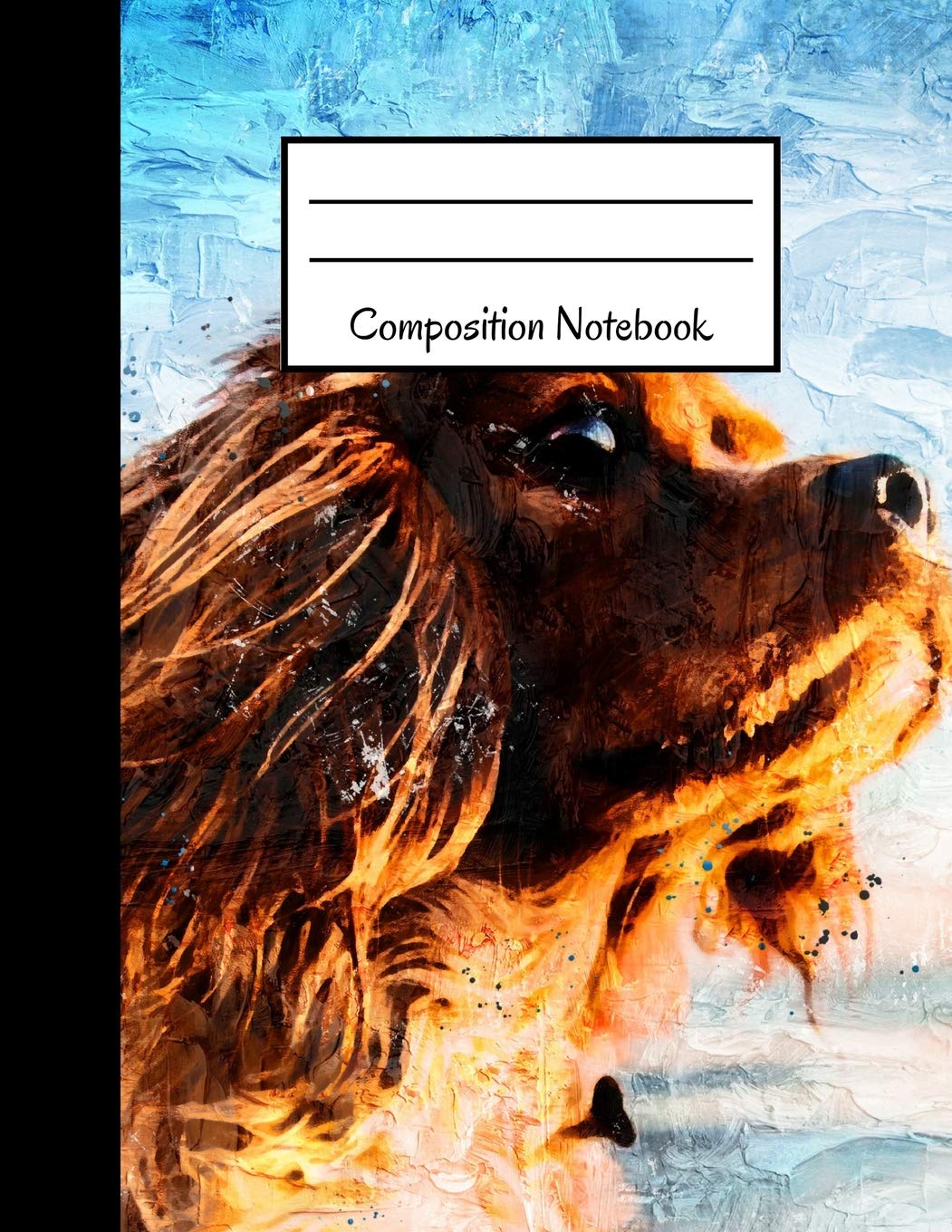 Composition Notebook: 120 Pages College Ruled Large Notebook ~ Dog Design Study Guides