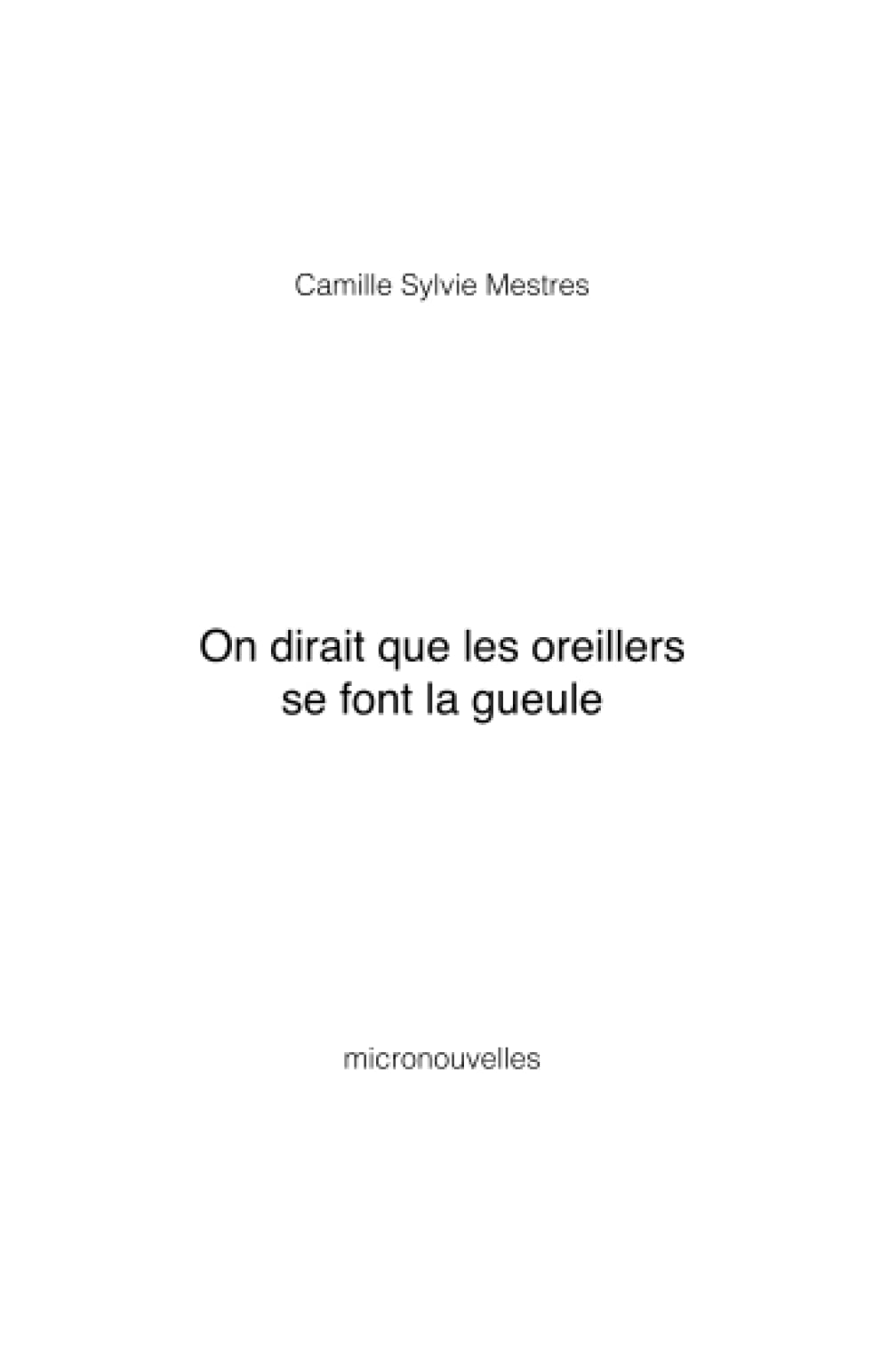 On dirait que les oreillers se font la gueule book