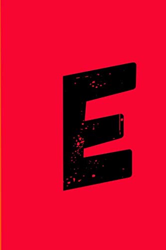 E: Letter Journal with 120 pages of Sketch Paper | 6x9" | Red and Orange Tiptoi & Games