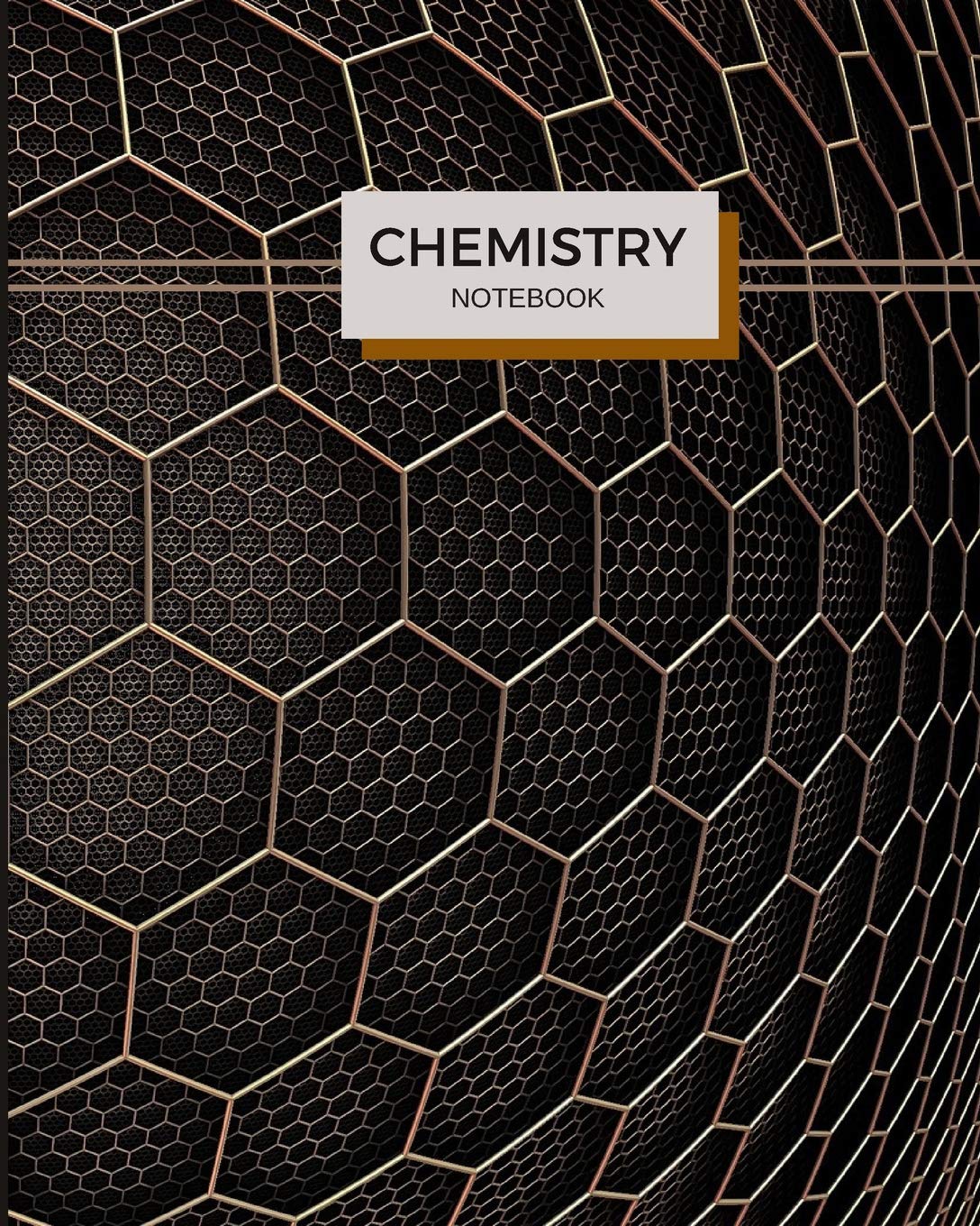 Chemistry Notebook: 122 pages of hexagonal paper for Organic Chemistry notes, 8x10 size to fit inside of a binder Natural Sciences