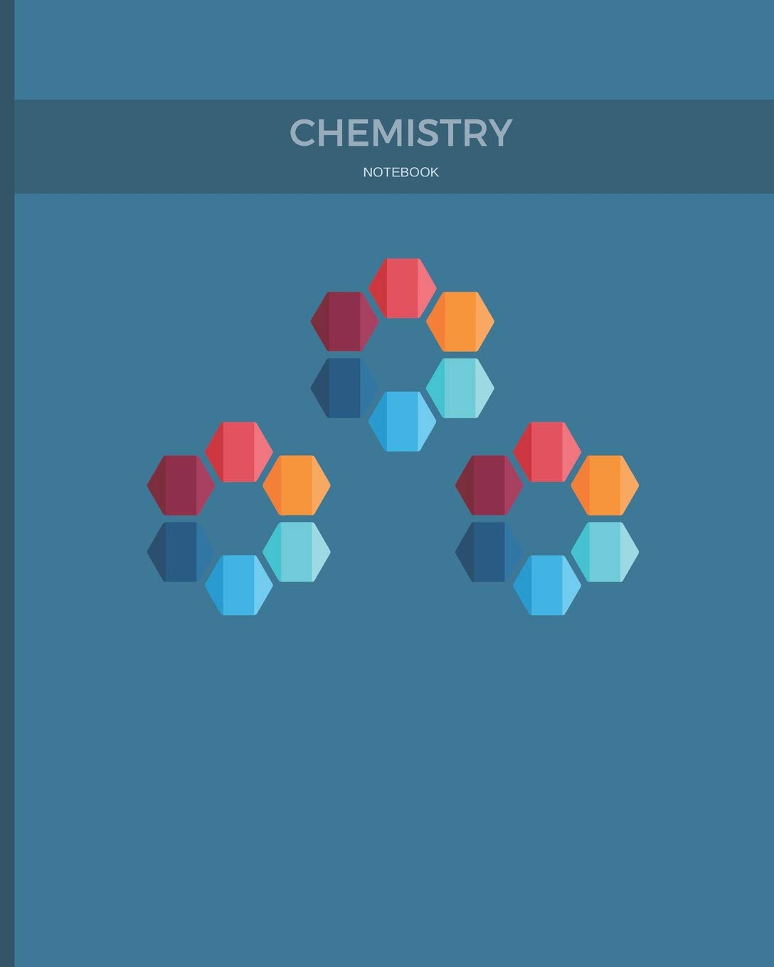 Chemistry Notebook: 122 pages of hexagonal paper, 8x10 size to fit inside of a binder Natural Sciences