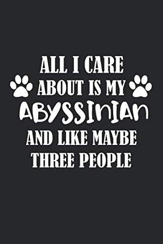 All I Care About Is My Abyssinian And Like Maybe Three People Pets