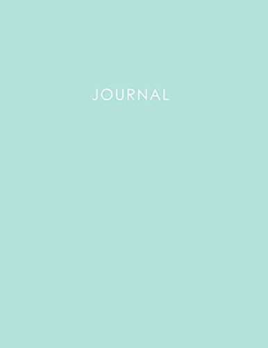 Journal: 400 Page Journal, 8.5x11 inch, Mint Notebook, 200 sheets / 400 pages, Classic 400 Lined pages, College Ruled paper, perfect bound, Soft Cover Essays & Short Stories
