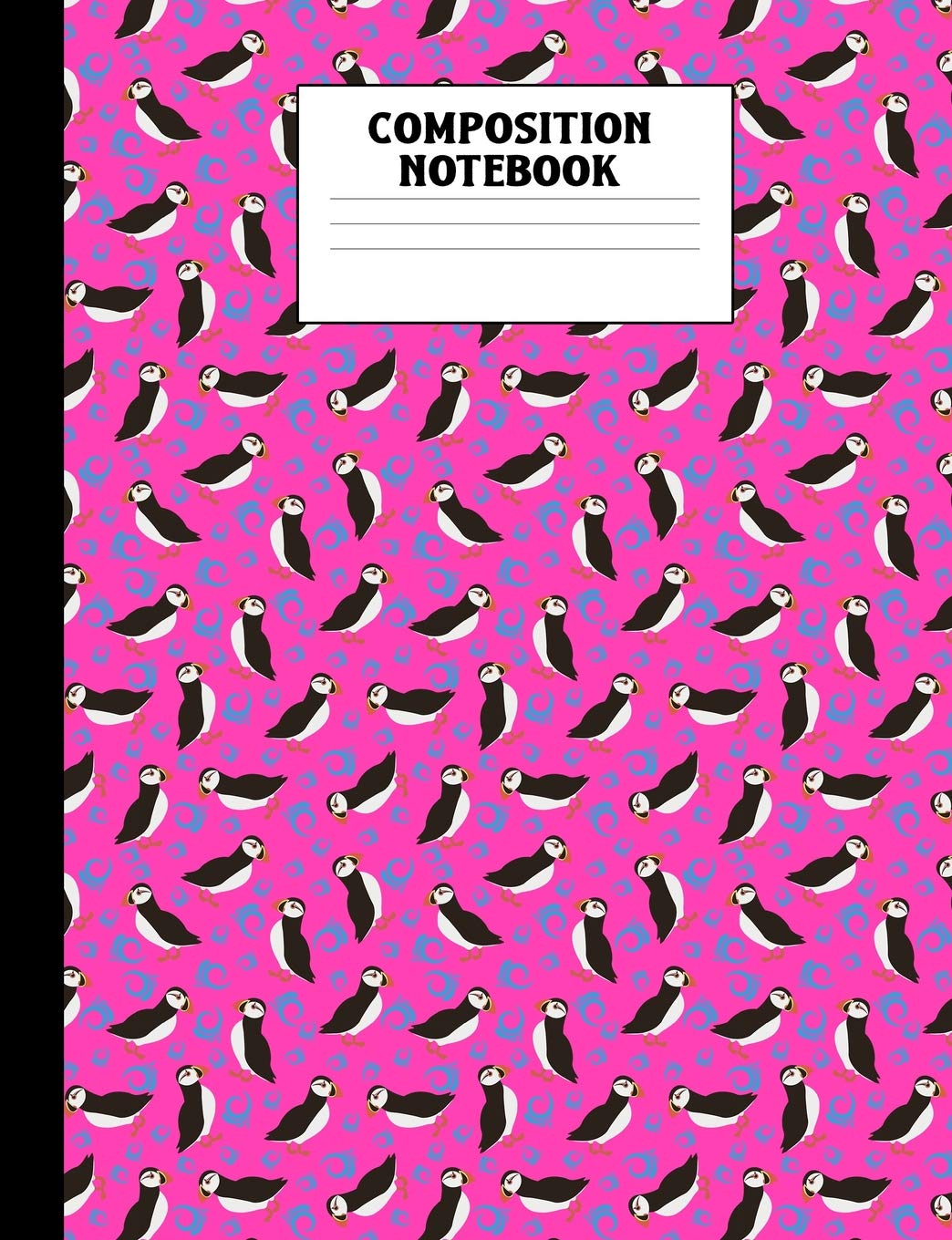Composition Notebook: Puffins Wide Ruled Book Learning & Reference