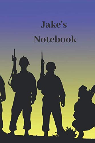 Jake's Notebook: Personalised Army Cover Notebook | 160 Ruled Pages | 6x9 Journal | Paperback Diary | Glossy Finish Essays & Short Stories