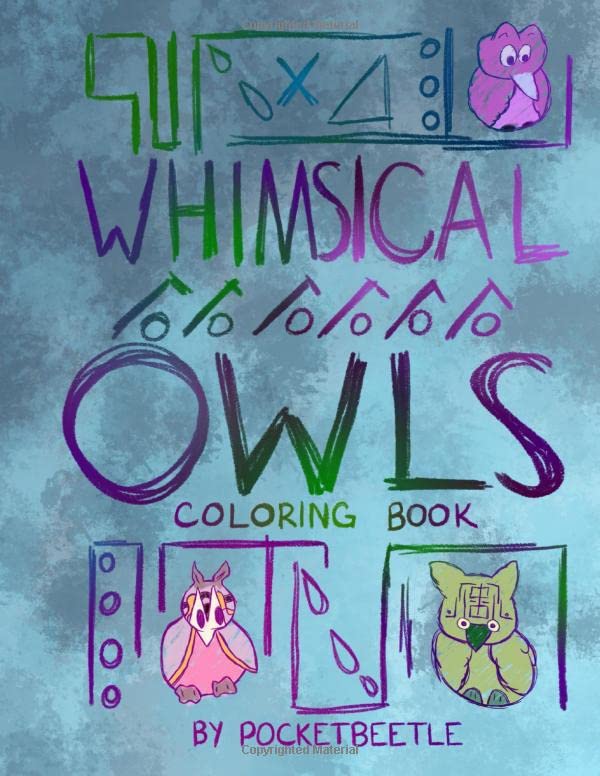 Whimsical Owls Coloring Book (Whimsicals, Band 1) Books