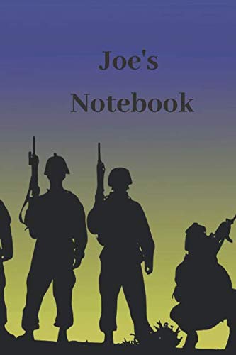 Joe's Notebook: Personalised Army Cover Notebook | 160 Ruled Pages | 6x9 Journal | Paperback Diary | Glossy Finish Essays & Short Stories