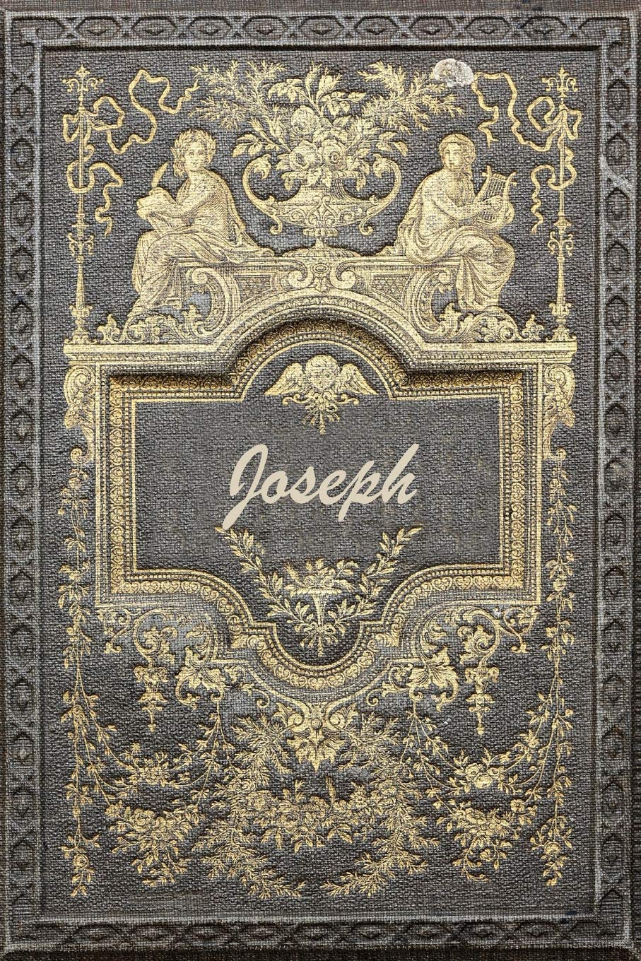 Joseph: Classic Style Blank Cookbook Recipes & Notes featuring 120 pages 6"x9" Essays & Short Stories