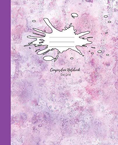 Composition Notebook: Dot Grid Pink Glitter journal diary Media & Communication
