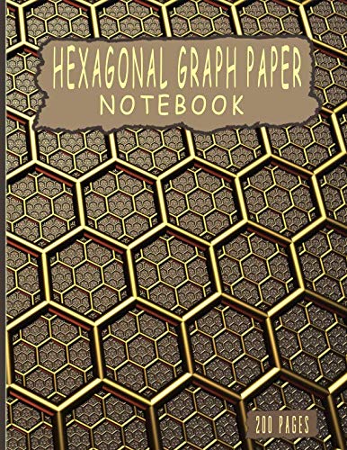 Hexagonal Graph Paper Notebook: Hexagonal Organic Chemistry Notebook: Craft: Architecture: Quilt: Small Hexagon: 8.5"x11": 200 Pages Natural Sciences