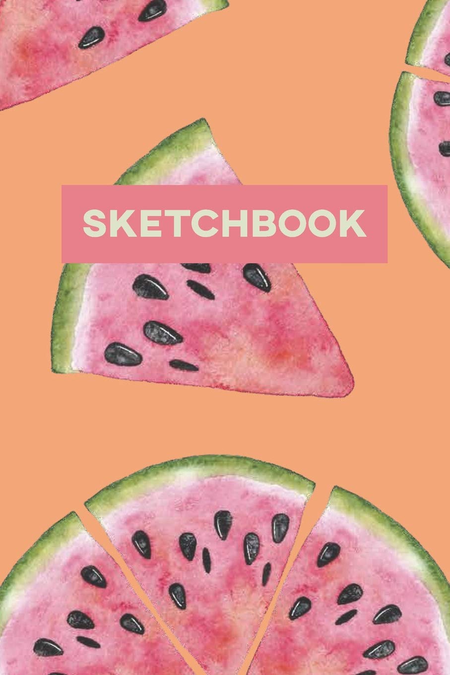 Sketchbook: Watermeleon Food Pattern Paint Cute Design Cooking & Enjoying