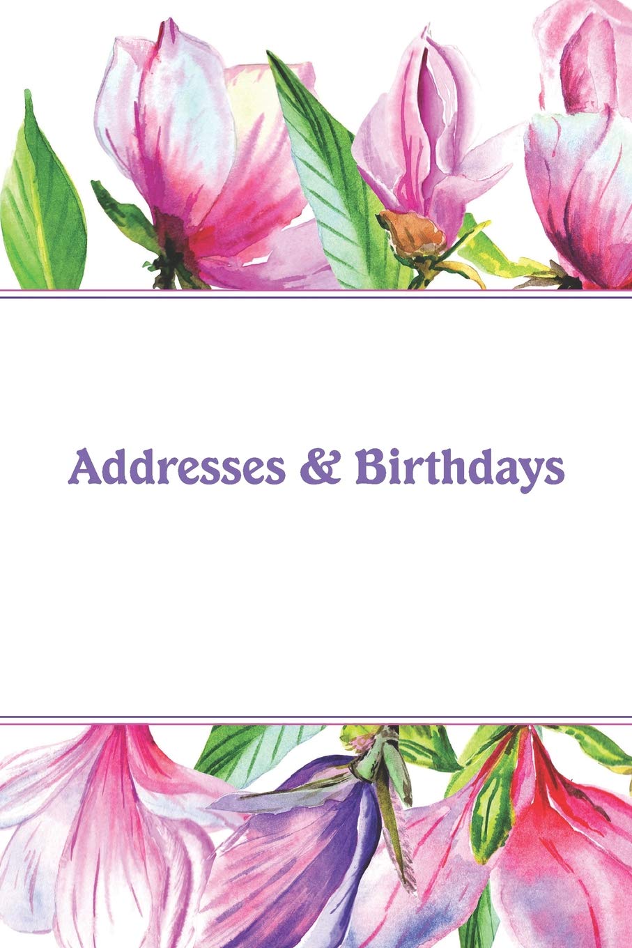 Addresses & Birthdays: Watercolor Magnolia Books